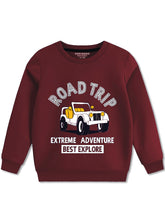 Stylish boys fleece pullover sweatshirt